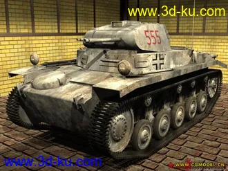 3D打印模型二战II号轻型坦克的图片