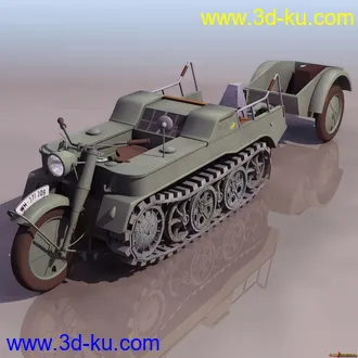 3D打印模型SDKFZ2军用运输车的图片