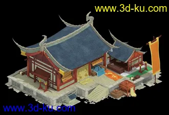 3D打印模型新手帖   古代房屋的图片