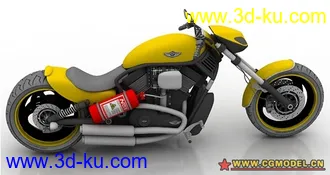 3D打印模型哈雷戴維斯機車的图片
