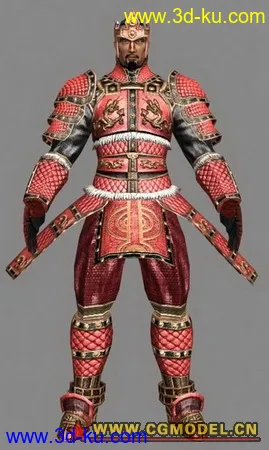 3D打印模型网上找到一个3D武士的图片