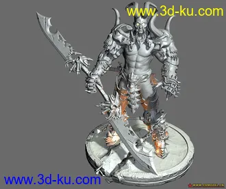 3D打印模型<战士>最近的练习，希望大家喜欢的图片