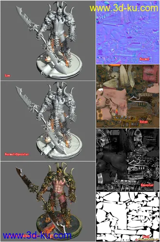 3D打印模型<战士>最近的练习，希望大家喜欢的图片