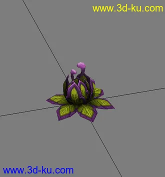 3D打印模型手绘花的图片