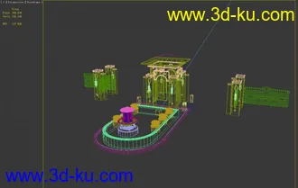 3D打印模型小区大门入口的图片