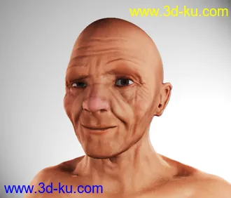 3D打印模型一个老头的图片