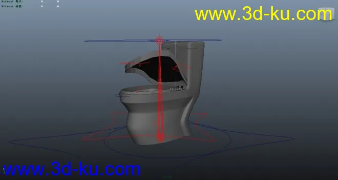 一个高级绑定马桶模型的图片1