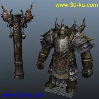 3D打印模型天堂2-獸人族5隻的图片