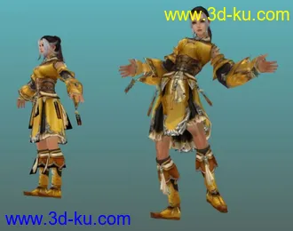 剑网3蒇剑女04模型带动作呈皇亲国戚帖图的图片