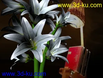 3D打印模型百合的图片