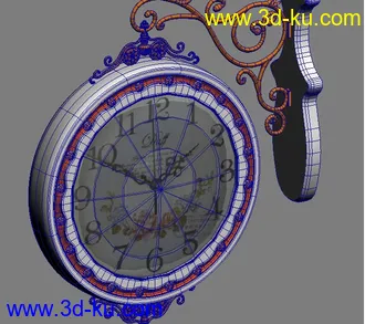 3D打印模型欧式钟的图片