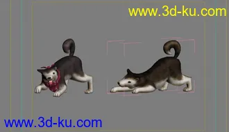3D打印模型企鹅与狗的图片