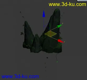 3D打印模型自制小山  带青苔 藤蔓的图片