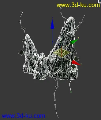 3D打印模型自制小山  带青苔 藤蔓的图片