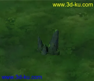 3D打印模型自制小山  带青苔 藤蔓的图片