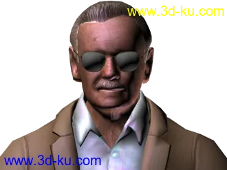 3D打印模型斯坦李——蜘蛛侠、钢铁侠、绿巨人、复仇者等漫画角色创作者的图片
