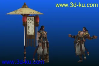 3D打印模型帮派管理员NPC带动作党显震撼江湖帖图的图片
