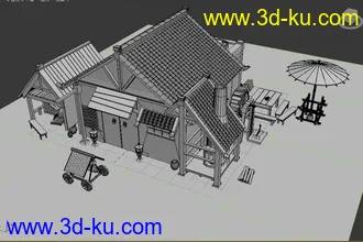 3D打印模型偏游戏场景的图片