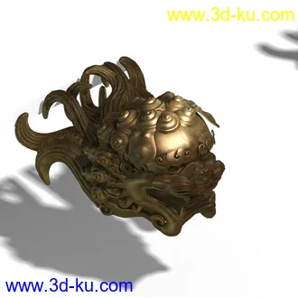 3D打印模型狮子头的图片