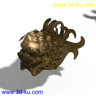 3D打印模型狮子头的图片