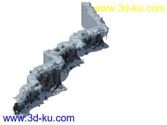 3D打印模型悬崖-雪地的图片