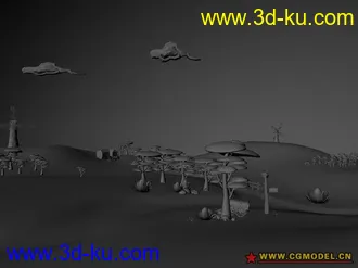 3D打印模型一个小场景的图片