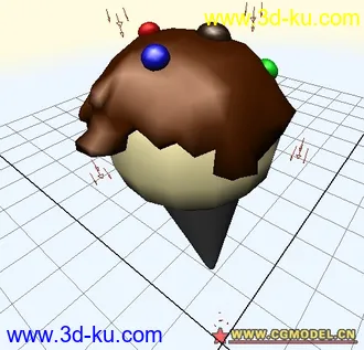 3D打印模型冰淇淋的图片