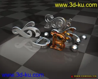 3D打印模型完美动力材质场景—玻璃金属的图片