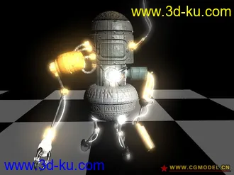 3D打印模型带材质的机器人~的图片