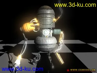 3D打印模型带材质的机器人~的图片