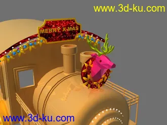 3D打印模型圣诞火车来了 哐吃吃哐吃吃的图片