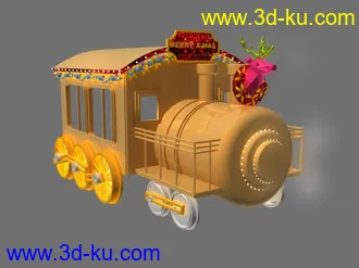 3D打印模型圣诞火车来了 哐吃吃哐吃吃的图片
