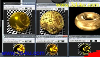 3D打印模型MAYA黄金字金属字的图片