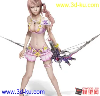 3D打印模型最终幻想13-2 塞拉DLC沙滩装的图片