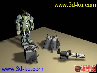 3D打印模型robat+guns collection的图片