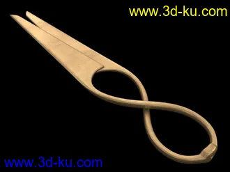3D打印模型两把剪刀实模的的图片