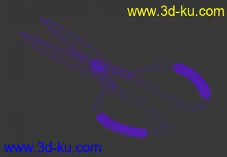 3D打印模型两把剪刀实模的的图片