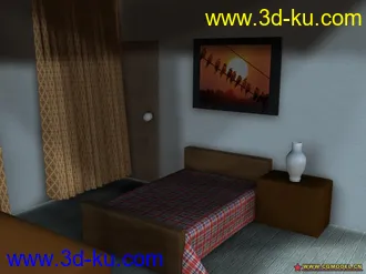 3D打印模型阴暗的室内的图片