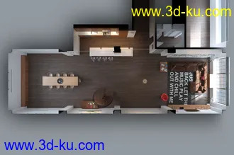 3D打印模型5套高品质多角度室内场景的图片