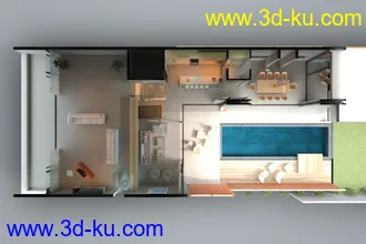 3D打印模型5套高品质多角度室内场景的图片