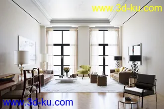 3D打印模型10套高品质室内场景的图片