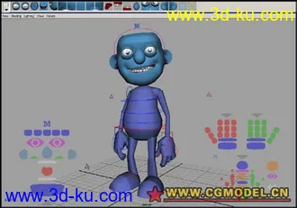 3D打印模型以前用的小蓝人的图片