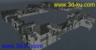 3D打印模型科幻走廊的图片
