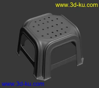 3D打印模型塑料凳子的图片