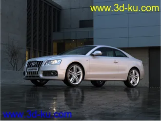 3D打印模型10套高品质奥迪轿车室外场景的图片