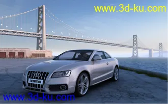 3D打印模型10套高品质奥迪轿车室外场景的图片