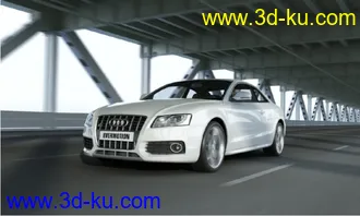 3D打印模型10套高品质奥迪轿车室外场景的图片