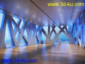 3D打印模型20个高品质室内展会大厅长廊场景的图片