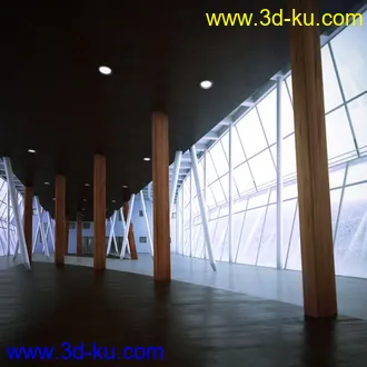 3D打印模型20个高品质室内展会大厅长廊场景的图片