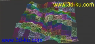 3D打印模型一个地形的图片